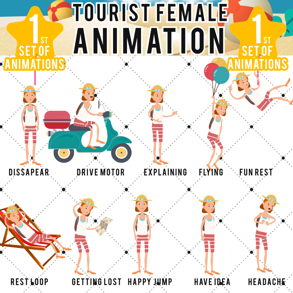Lets Animate 2 Tourist W 1